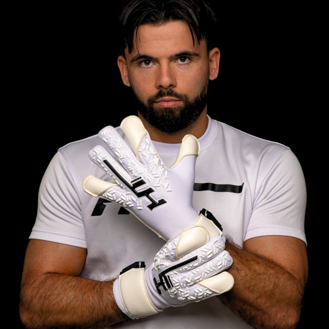 HT DNA WHITE VG3 CUT GOALKEEPER GLOVES