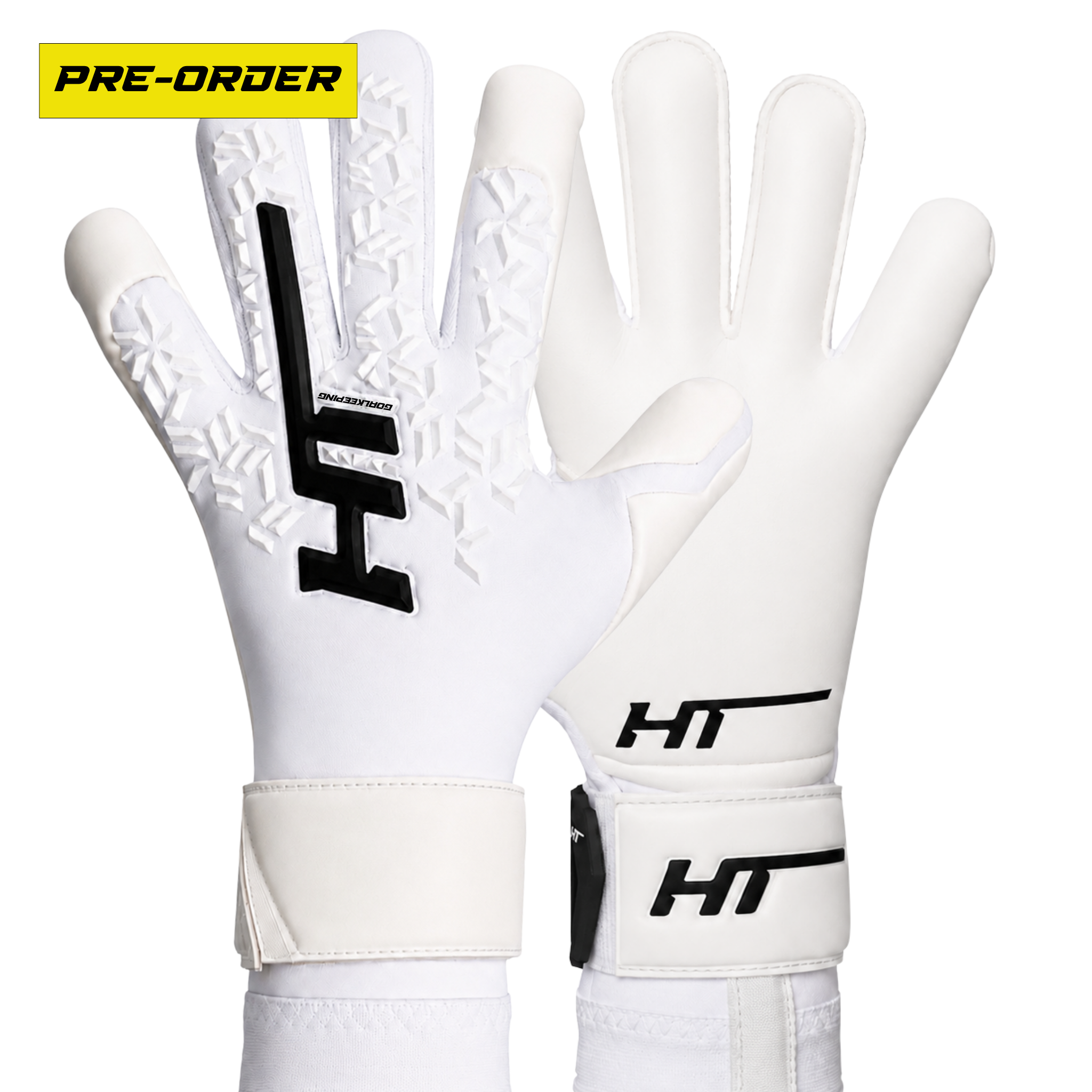 HT JUNIOR DNA WHITE VG+ CUT GOALKEEPER GLOVES