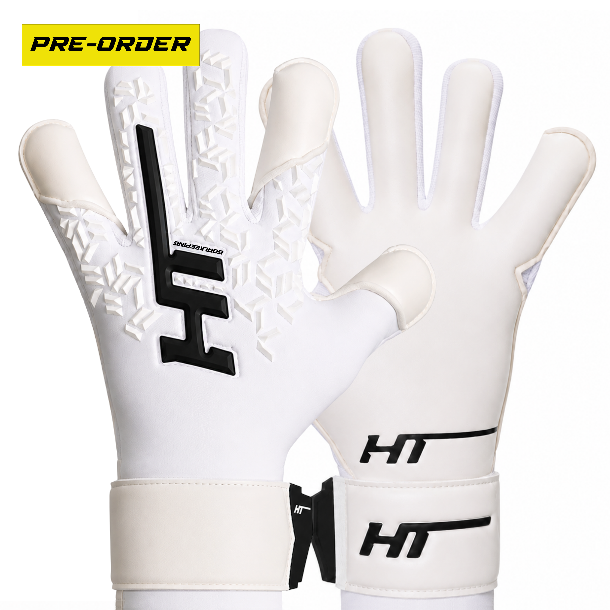HT JUNIOR DNA WHITE VG3 CUT GOALKEEPER GLOVES