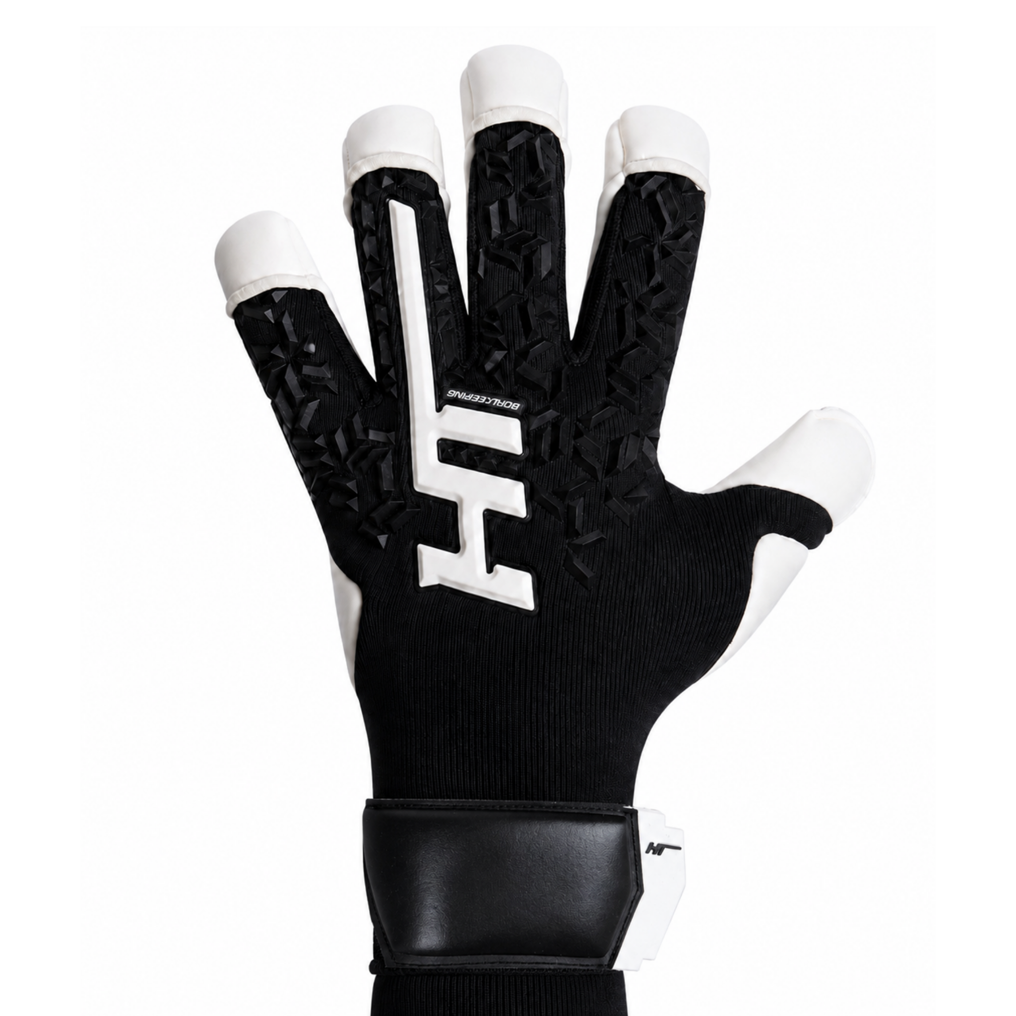 HT JUNIOR DNA BLACK HYBRID CUT GOALKEEPER GLOVES